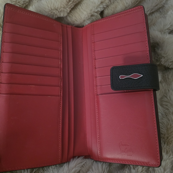 Christian Louboutin Paloma Wallet | Black & Red | Box And Dustbag - Picture 5 of 7